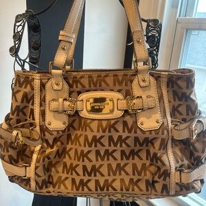 Michael Kors Tan Signature Shoulder Bag